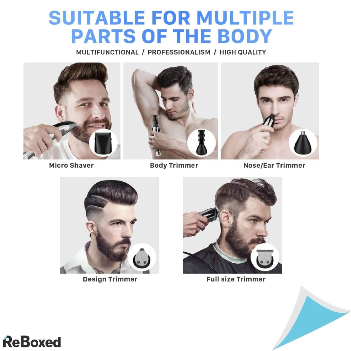 Suerw Aparat de Tuns 5-in-1 Multifunctional IPX7 Titan Portabil