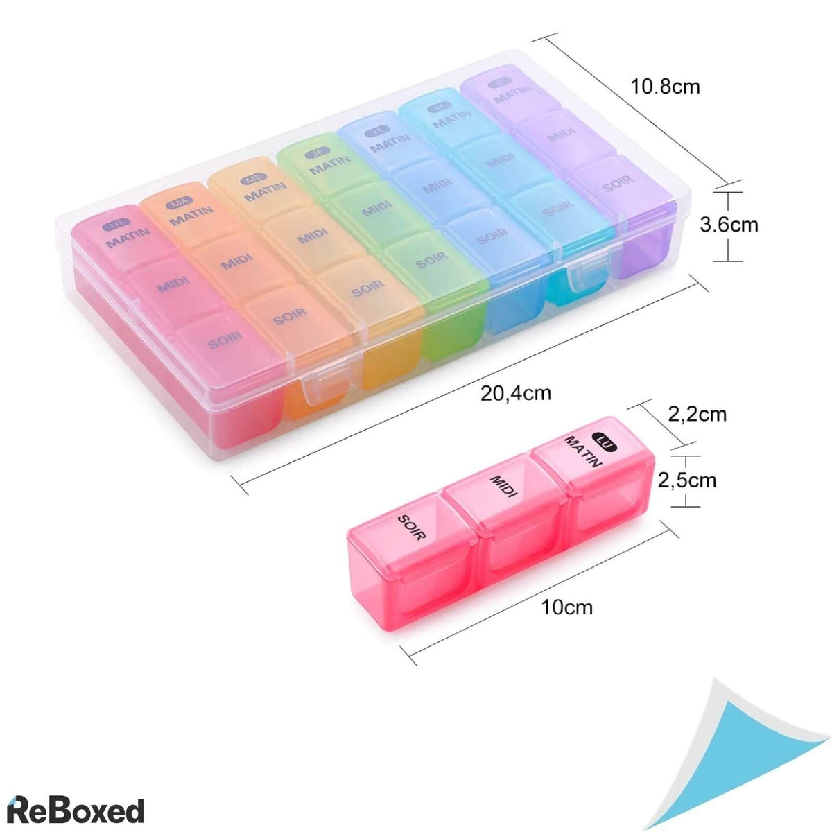 Sukos Organizator Dozator de Medicamente Saptamanal si Cutie Transport