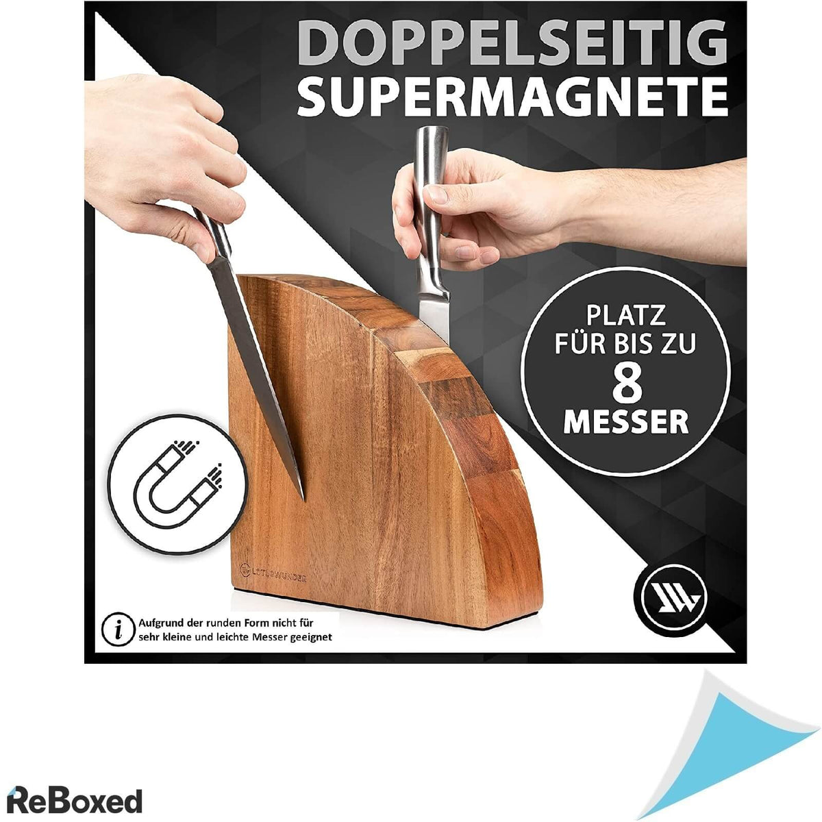 LotusWunder Design Suport Magnetic Cutite Lemn Acacia