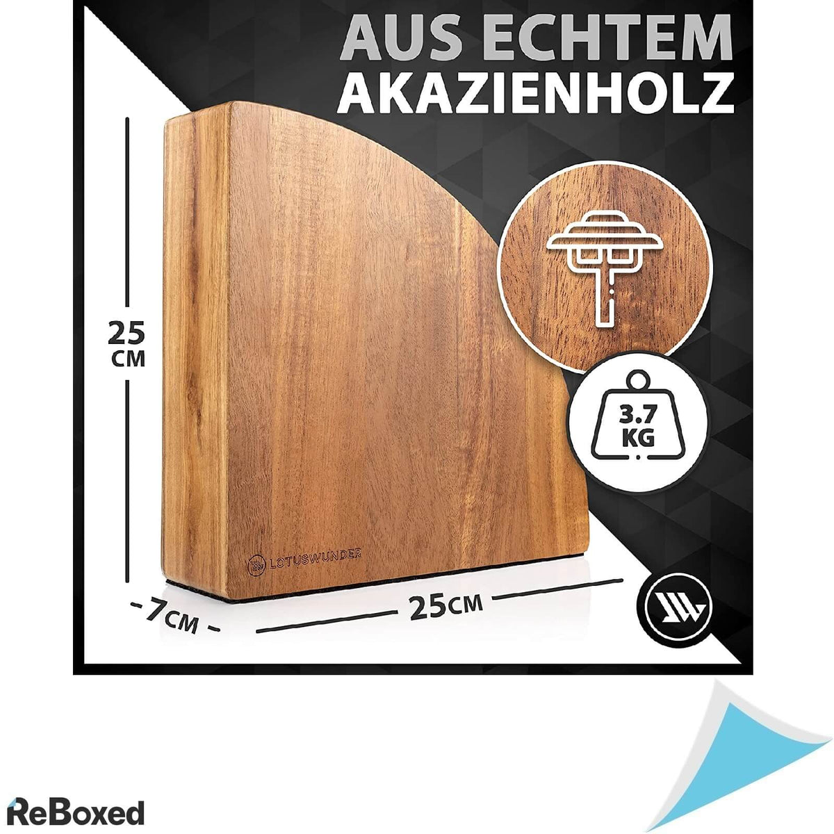 LotusWunder Design Suport Magnetic Cutite Lemn Acacia