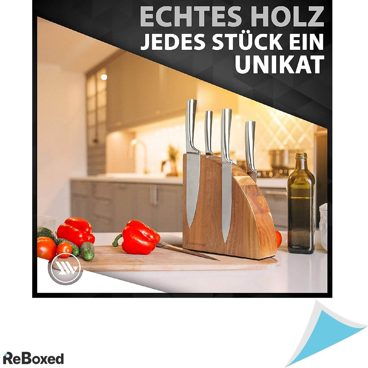 LotusWunder Design Suport Magnetic Cutite Lemn Acacia