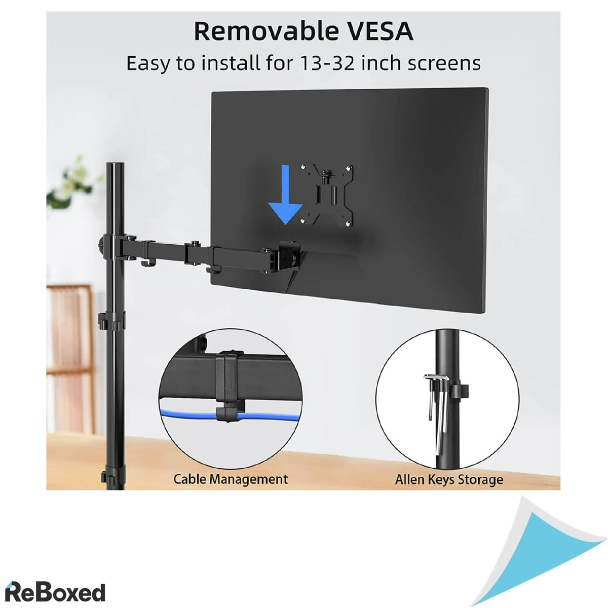 Suptek Suport de Masa Monitor 31.5 inch Complet Articulabil