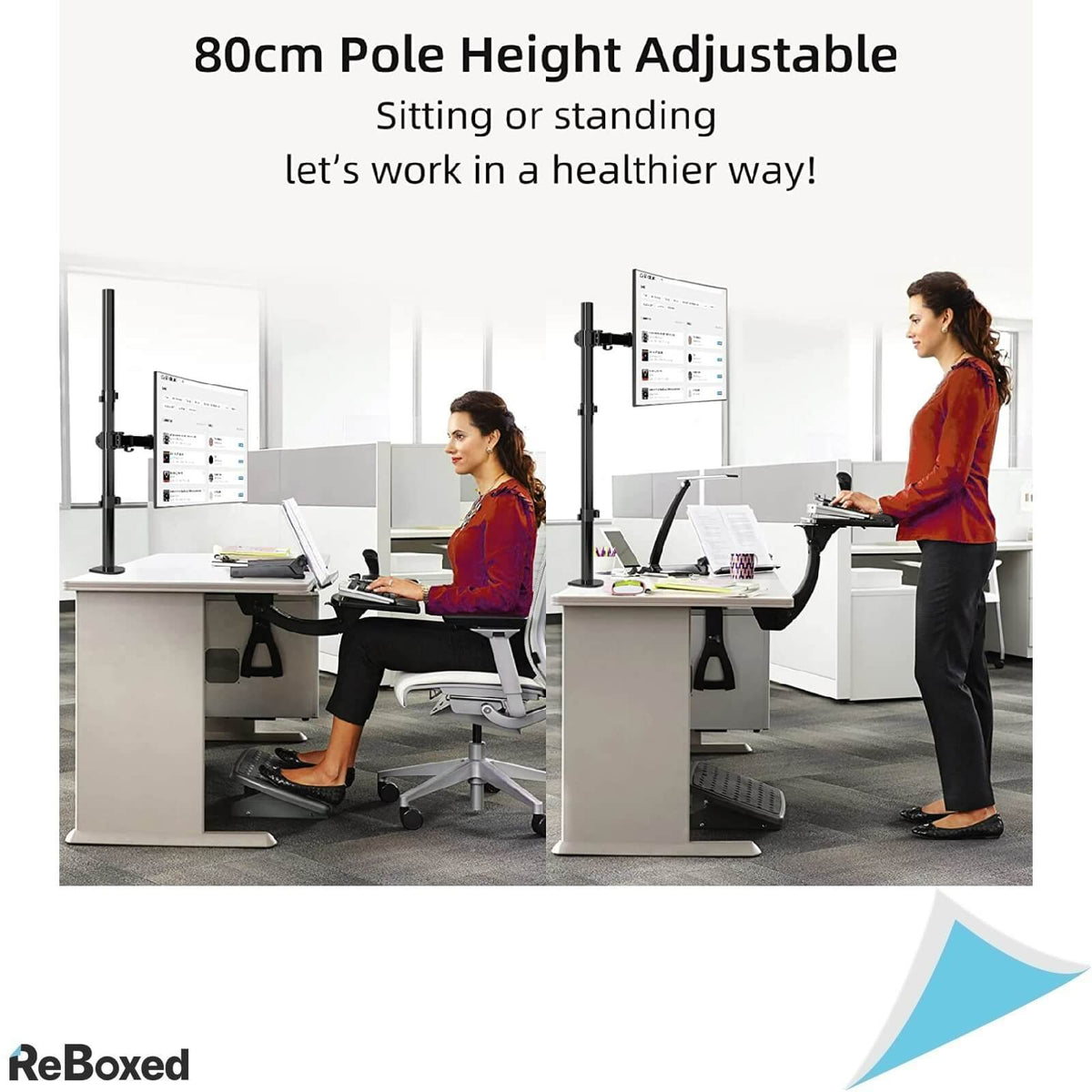 Suptek Suport de Masa Monitor 31.5 inch Complet Articulabil