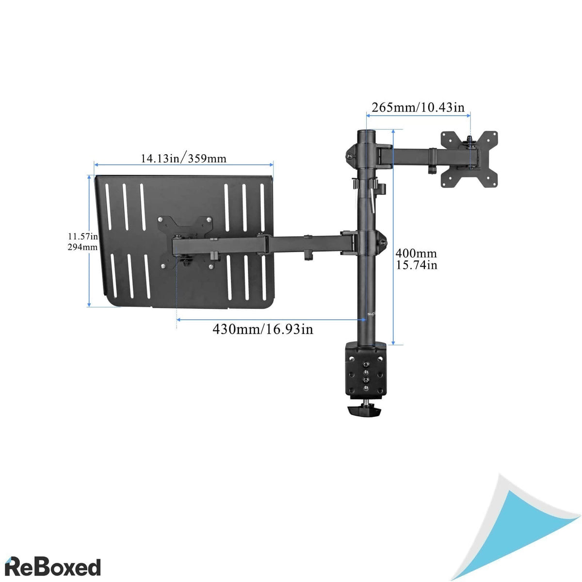 Suptek Suport Ajustabil de Masa pentru Monitor si Laptop