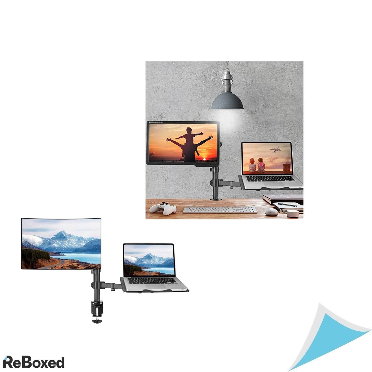 Suptek Suport Ajustabil de Masa pentru Monitor si Laptop