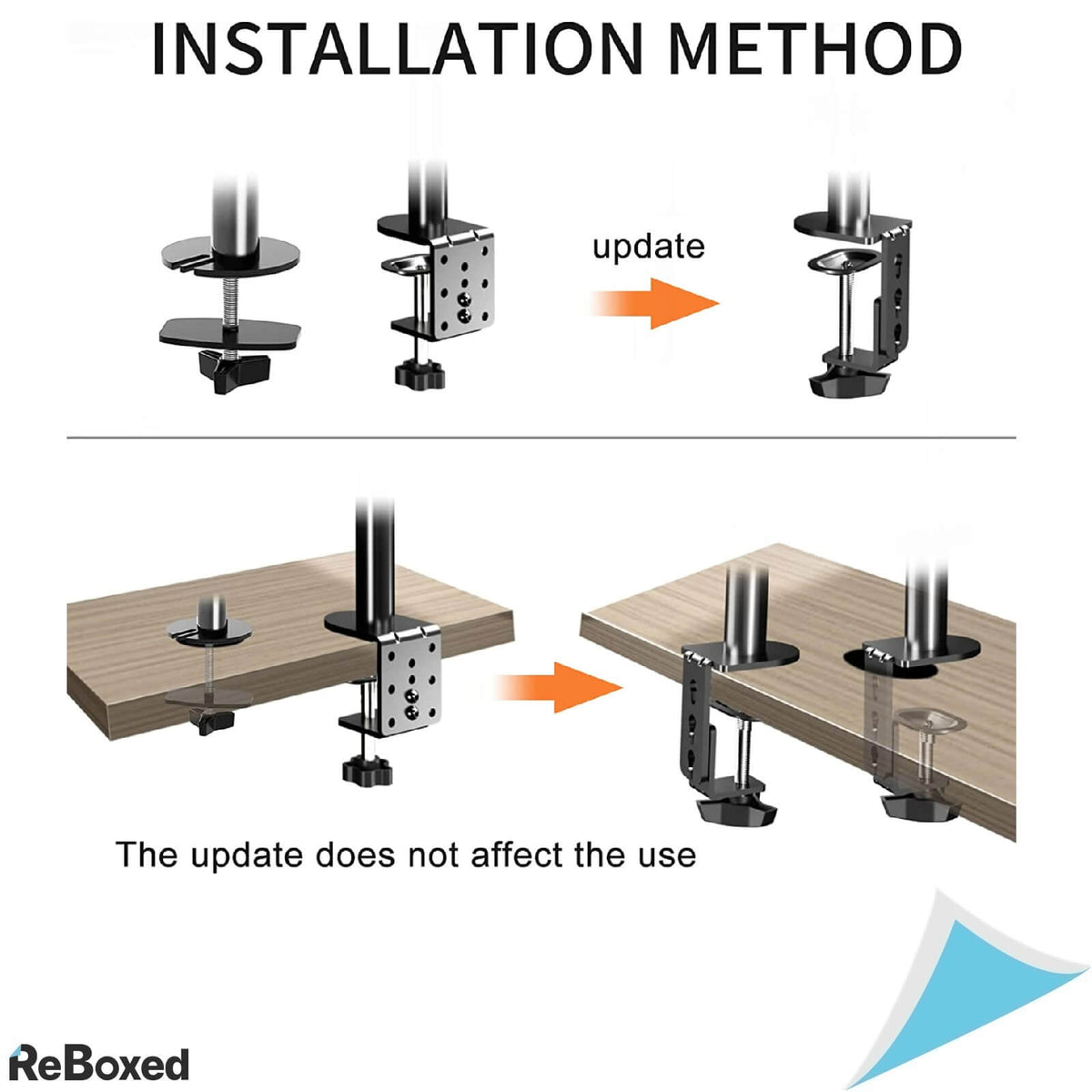Suptek Suport de Masa pentru 2 Monitoare 27 inch Articulabil