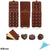 Set 6 forme diferite de silicon pentru ciocolata si prajituri
