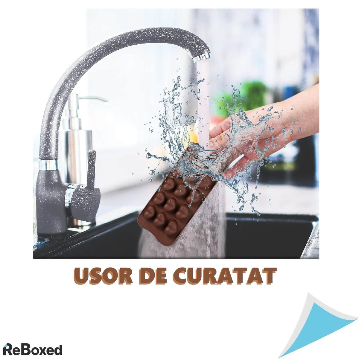 Set 6 forme diferite de silicon pentru ciocolata si prajituri