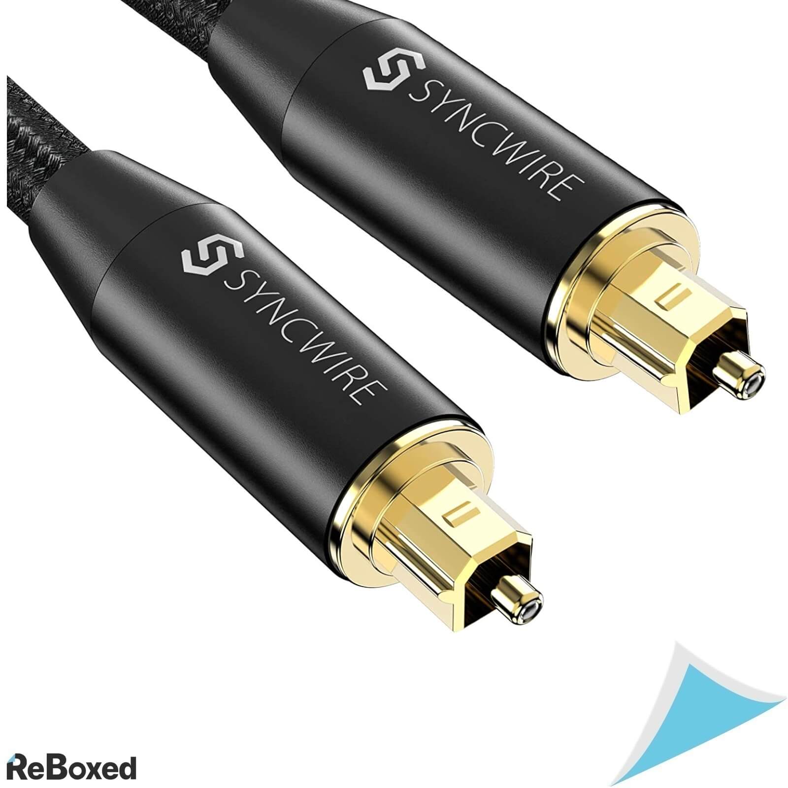 Syncwire Cablu Audio Optic 2m Toslink Profesional Aur 24K