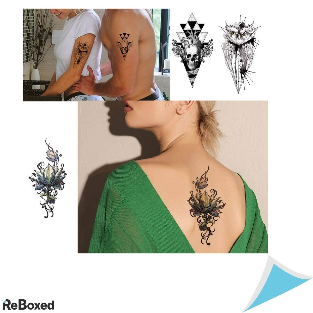 Tafly Set 10 Tatuaje Temporare Rezistente de Apa si Non-toxice