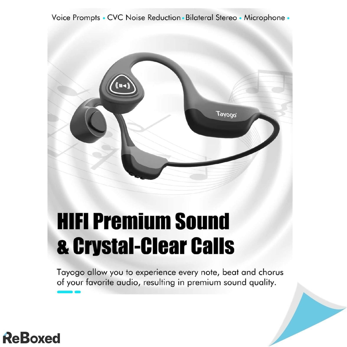 Tayogo S2 Casti Conductie Osoasa Bluetooth 5.0 IP67 Negru