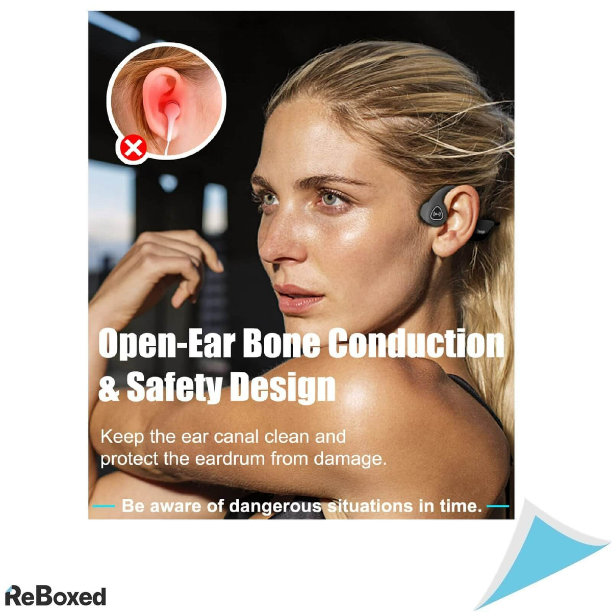 Tayogo S2 Casti Conductie Osoasa Bluetooth 5.0 IP67 Negru