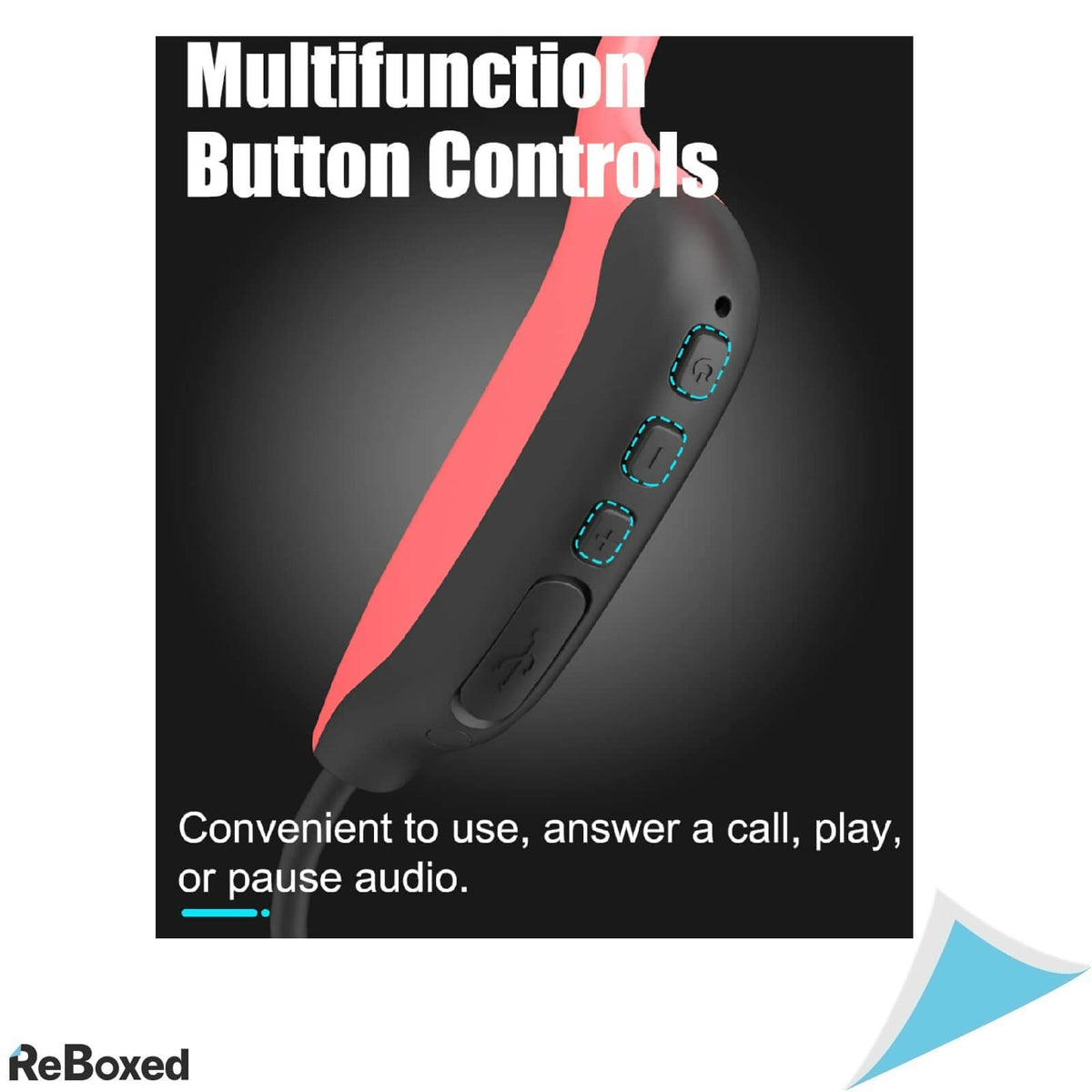 Tayogo Casti Conductie Osoasa Bluetooth 5.0 IP67 Rosu