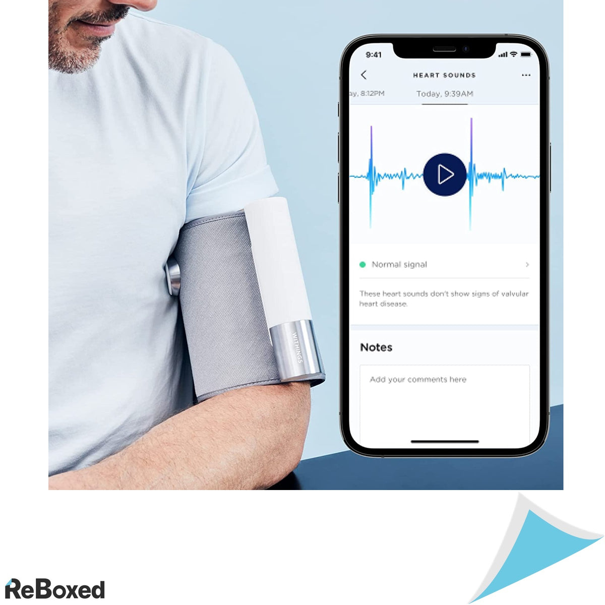 Tensiometru Withings BMP Core Wifi sync, Led screen, ECG sensor