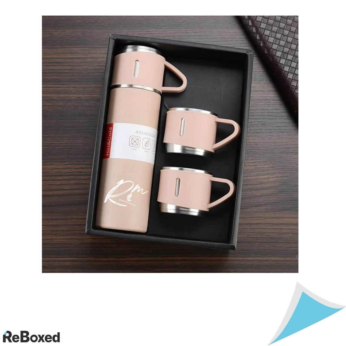 Arton Flask Vacuum Otel Termos set cu 2 Cani Acasa si Calatorii