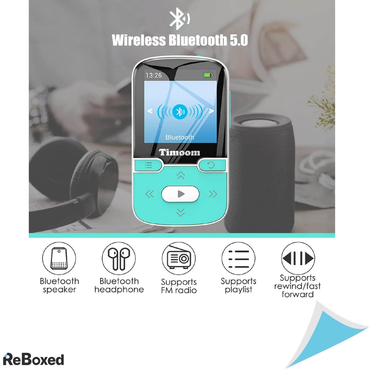 Timoom X57 Player Bluetooth HiFi MP3 MP4 32GB Pedometru