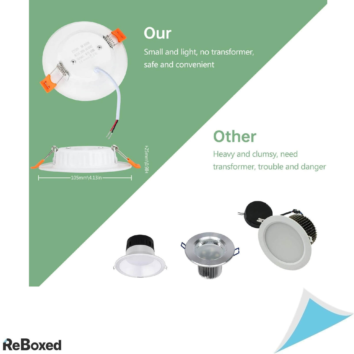 TofiSR Set 24 Spoturi Incastrabile LED 5W 400lumeni 2700K UltraSlim