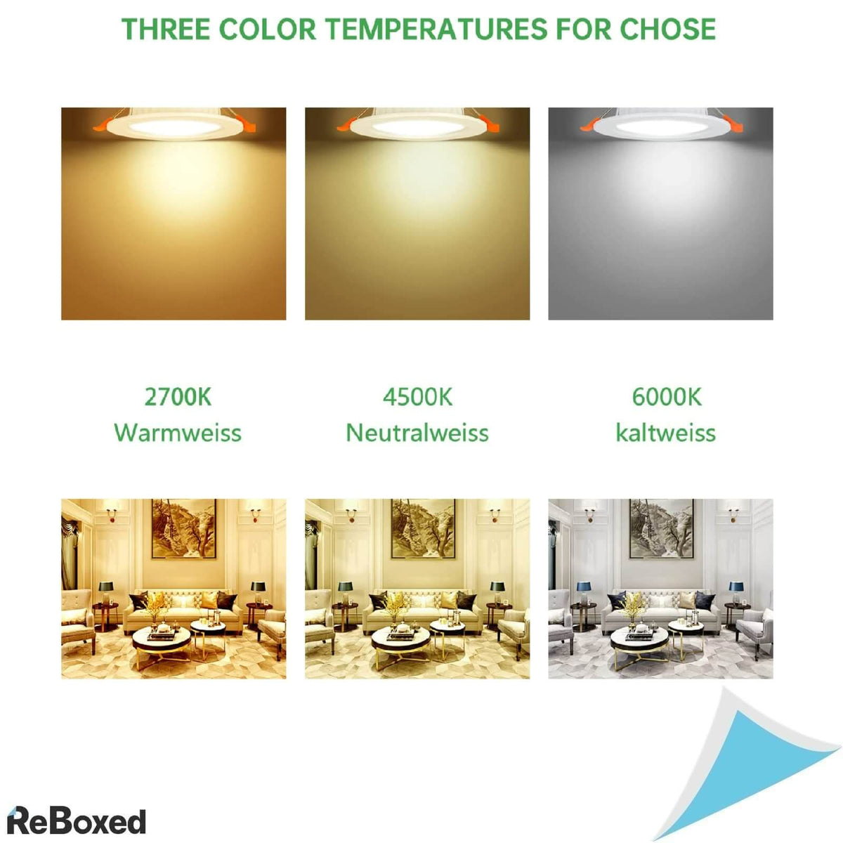 TofiSR Set 24 Spoturi Incastrabile LED 5W 400lumeni 2700K UltraSlim