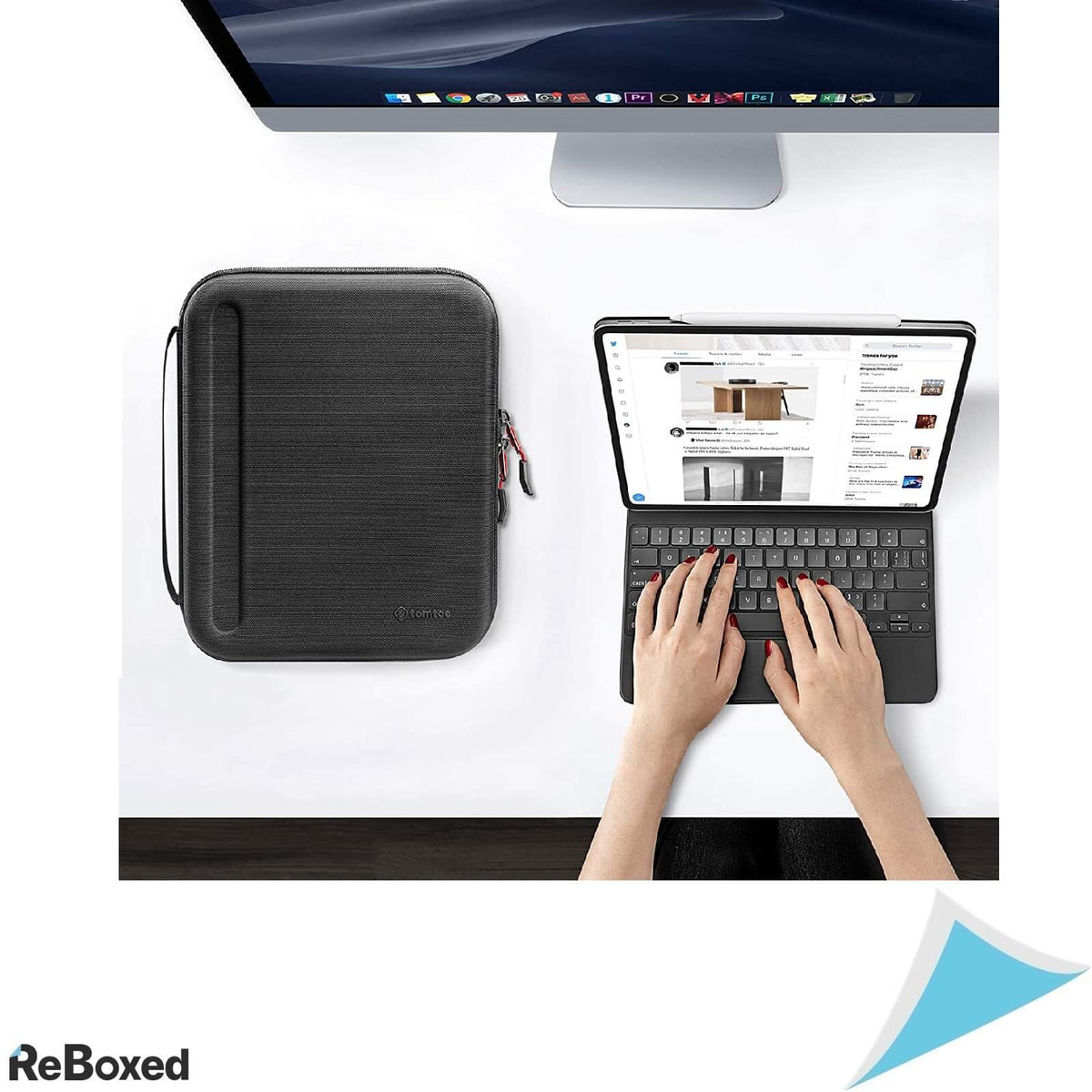 Tomtoc Portfolio Husa Transport si Protectie iPad Pro 12.9 inch