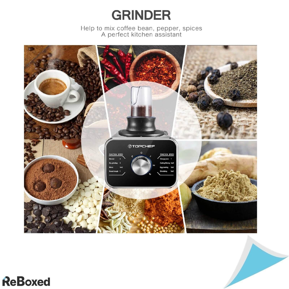 TopCHEF HGM-408 Robot de Bucatarie Compact 3.5litri