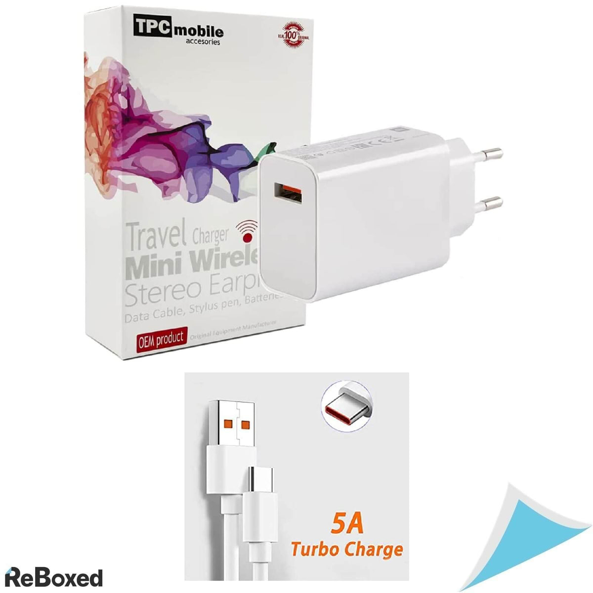 TPCmobile Incarcator de Retea Turbo Charge 33W si cablu USB-C