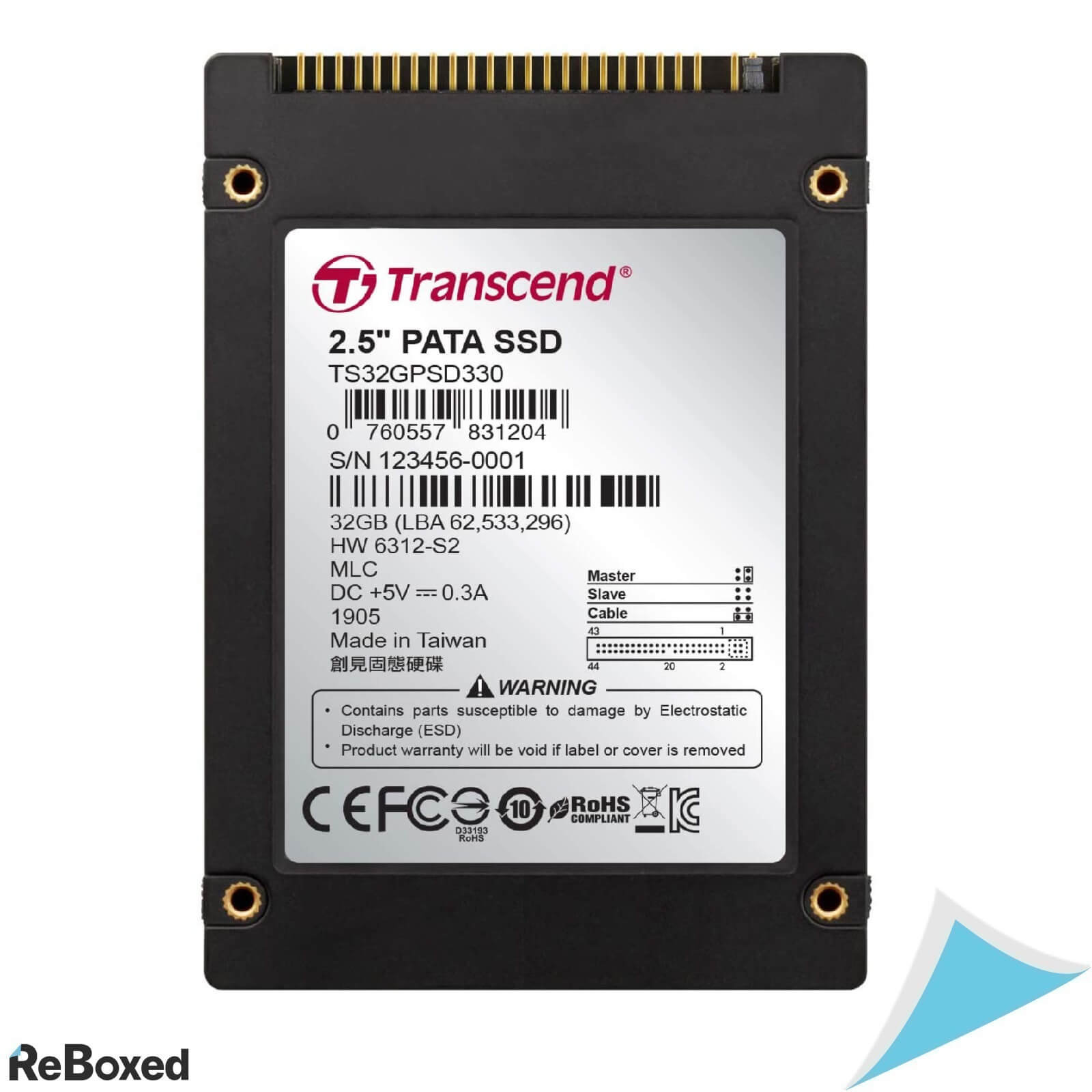 Transcend 2.5 SSD PATA (IDE) Internal 32GB MLC Flash TS32GPSD330