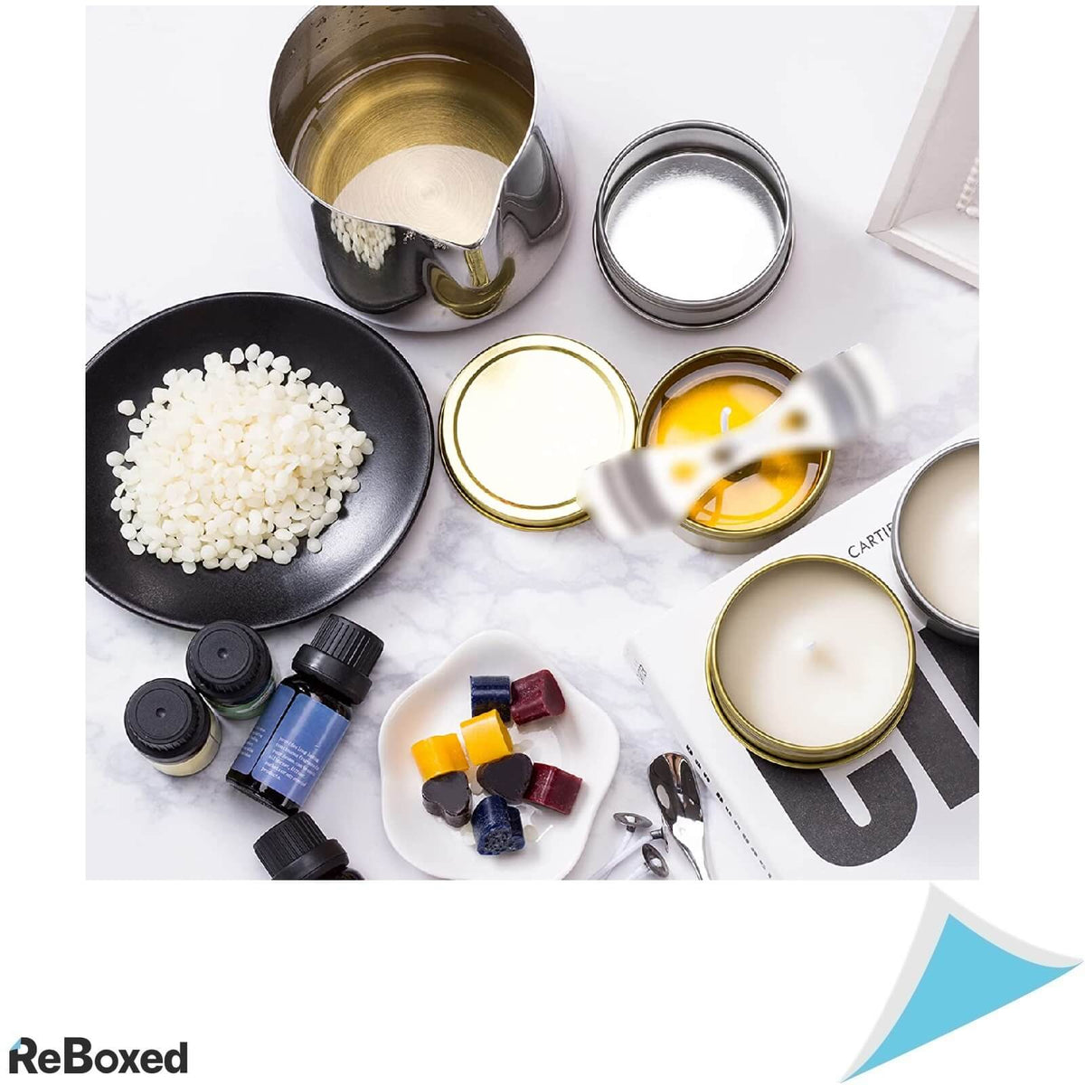 Kit Productie Handmade 123 Candele Parfumate si 4 Uleiuri Esentiale