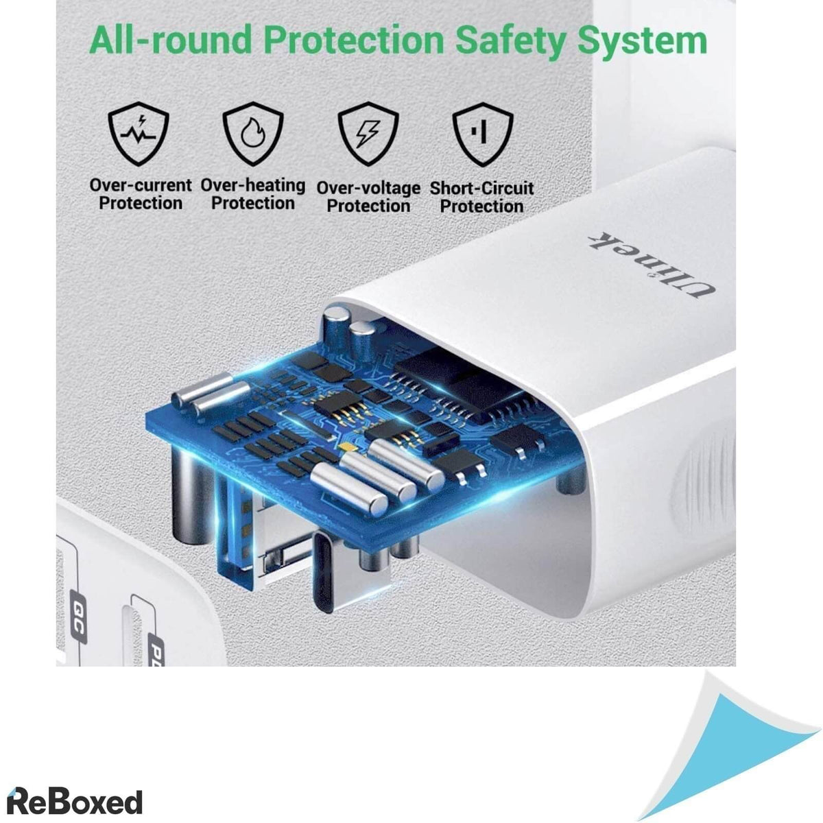 Ulinek 20W Incarcator Rapid PD+QC USB-C USB-A Lightning