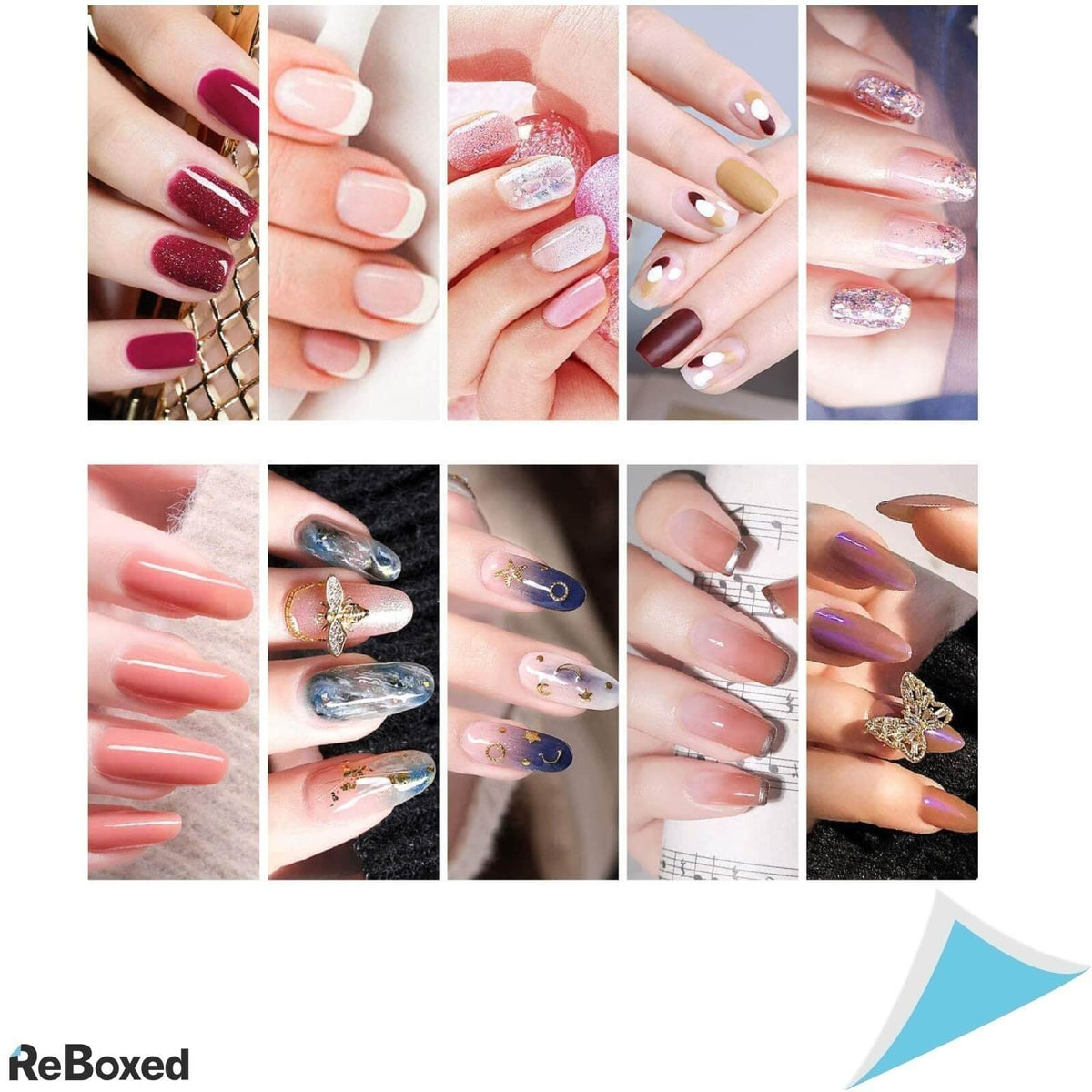 Tipsuri Unghii False Frantuzesti ptr Acoperire Acrilica 500 bucati