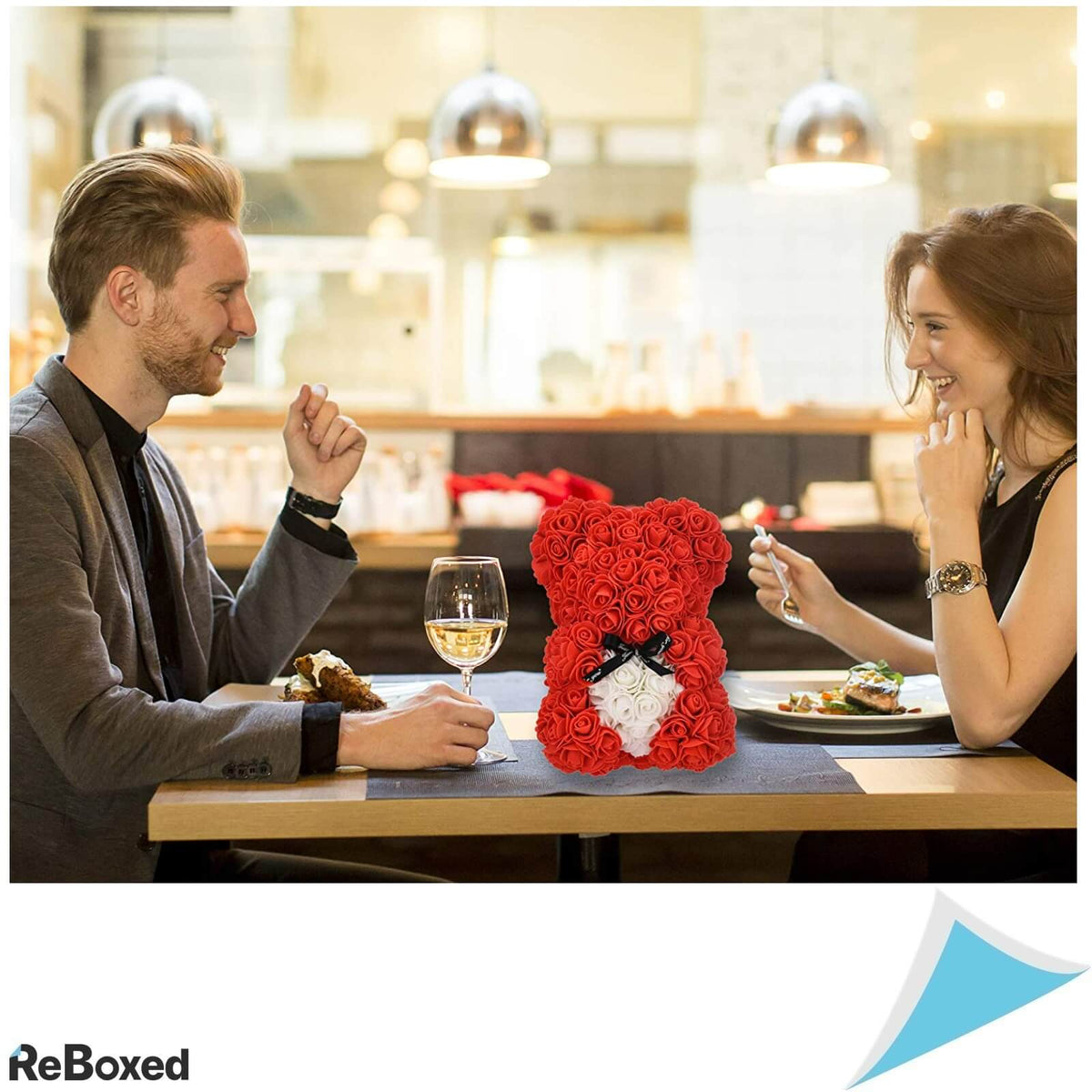 Tiffany Ursulet din Trandafiri si Cutie Cadou 25 x 16.5 cm