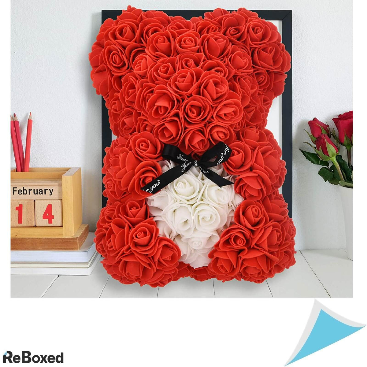 Tiffany Ursulet din Trandafiri si Cutie Cadou 25 x 16.5 cm