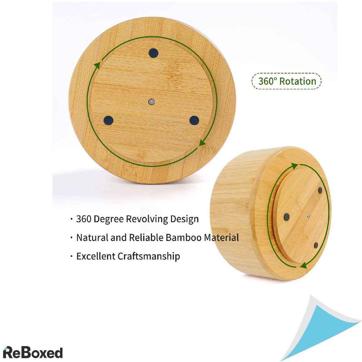 UtopLike Bamboo Organizator Suport Rotativ Birou 20x14.5cm