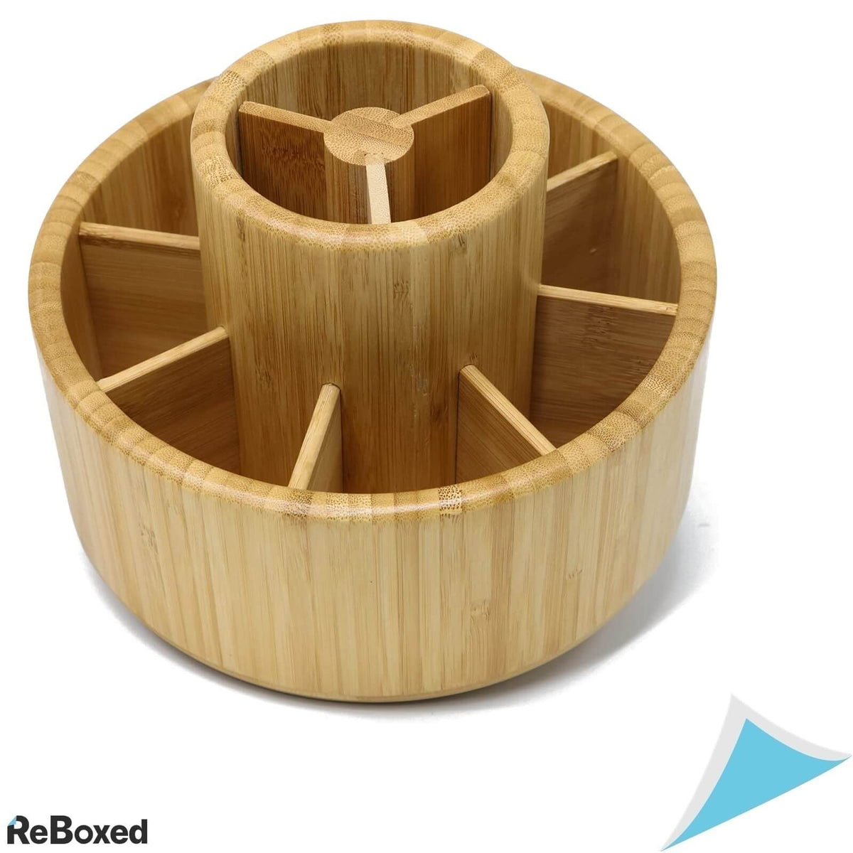VaeFae Bamboo Organizator De Birou Rotativ Creioane Stilouri
