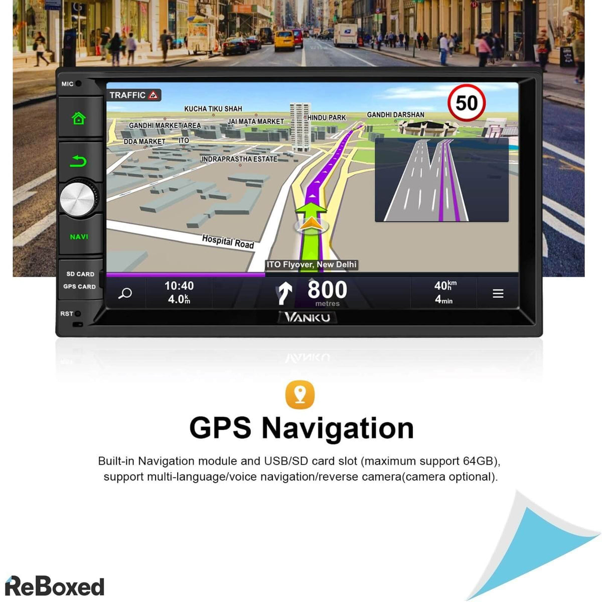 Vanku 7&quot; Android 10 Auto Radio Navigatie 64GB Bluetooth WiFi