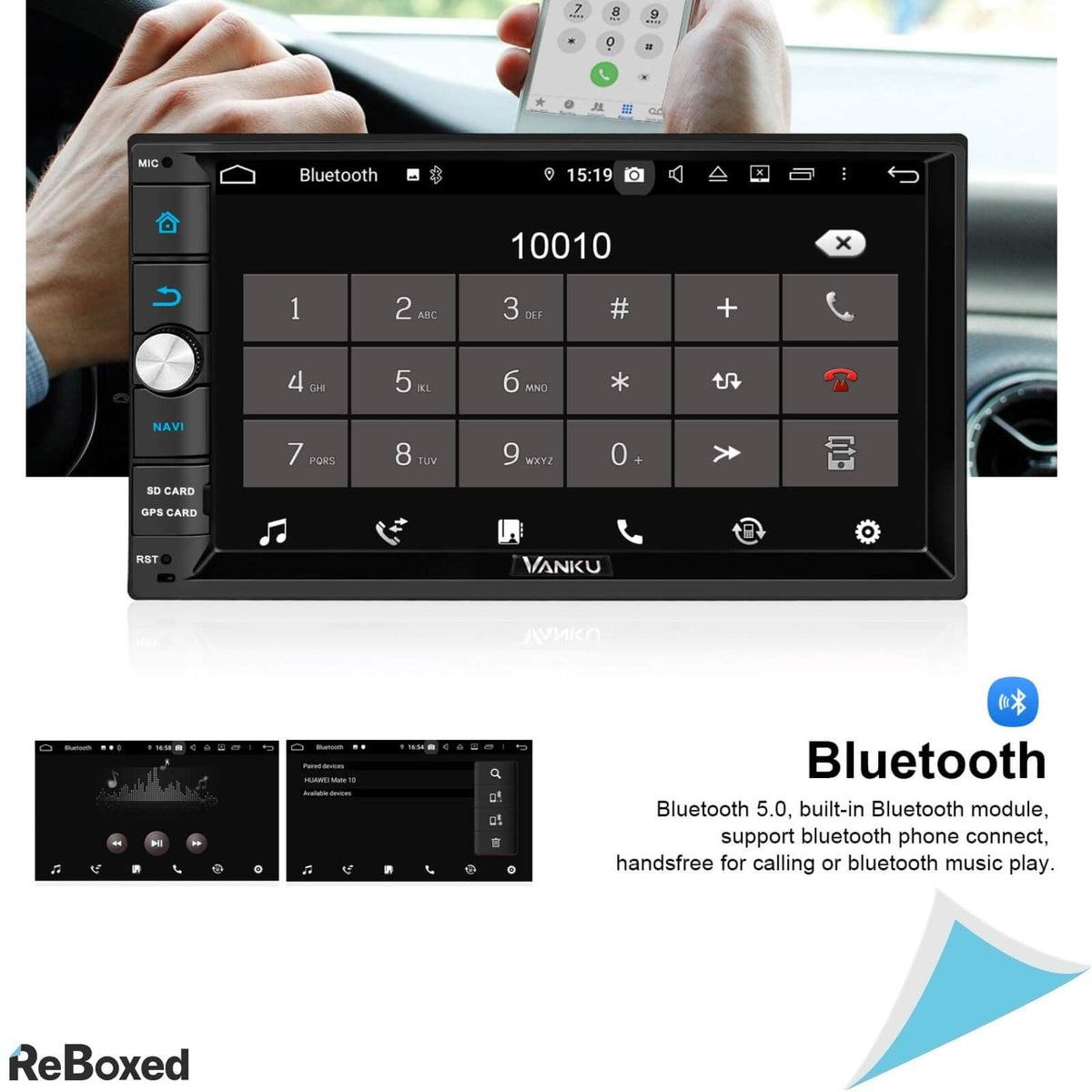 Vanku 7&quot; Android 10 Auto Radio Navigatie 64GB Bluetooth WiFi