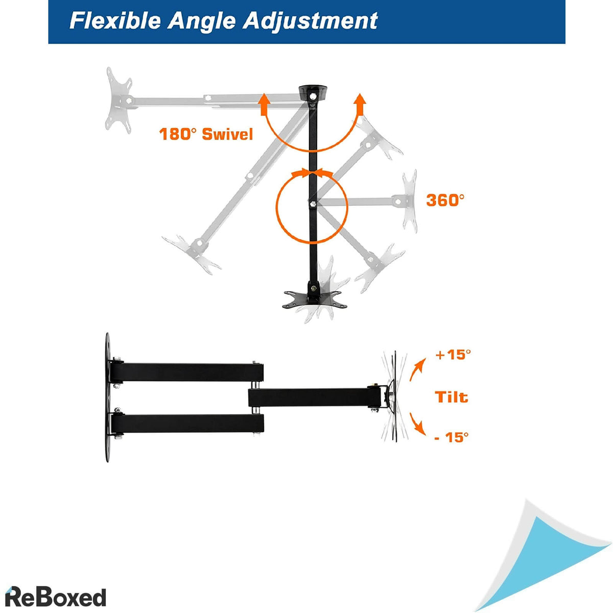 Vemount Suport Perete Monitoare 14-32 inch Vesa 100x100
