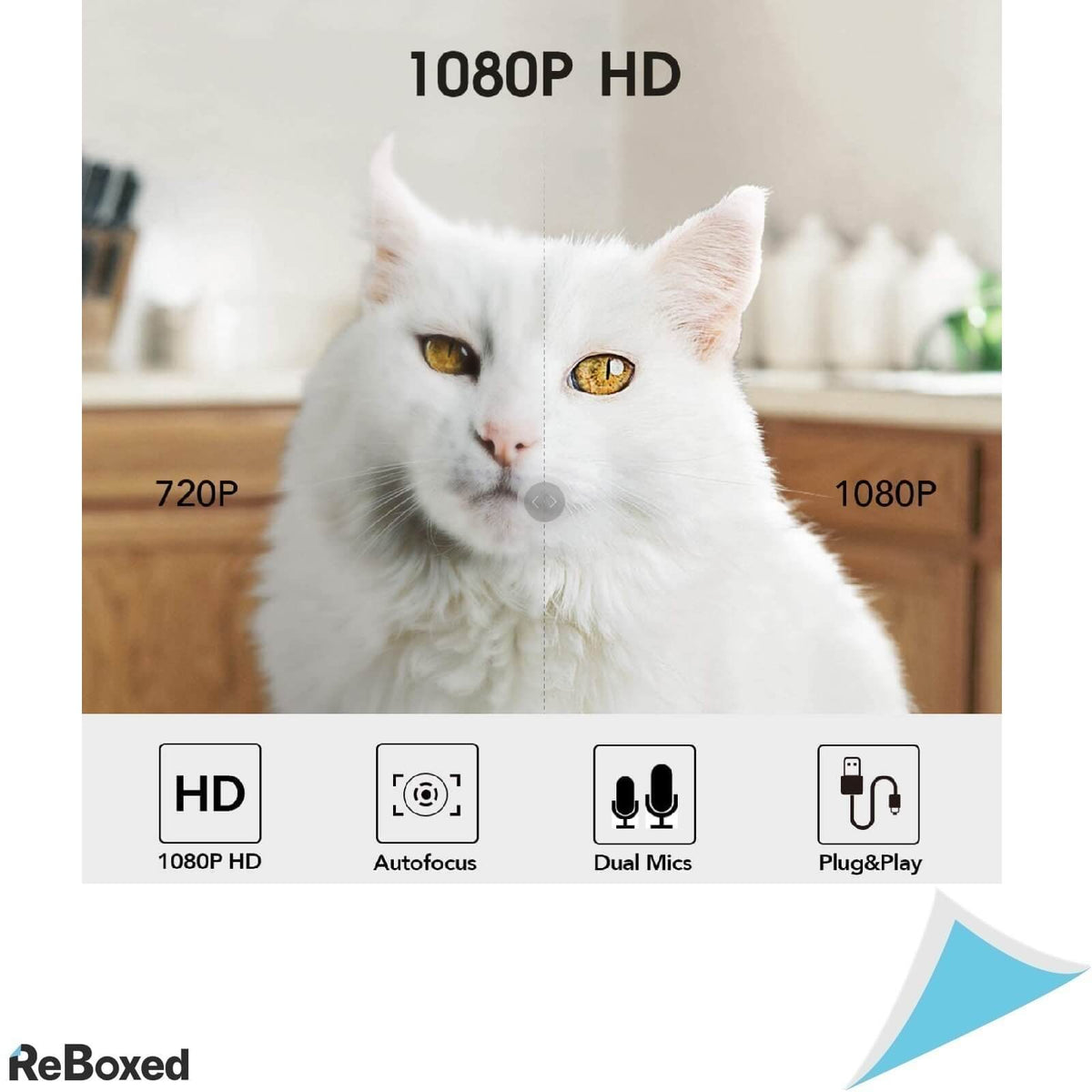 Vitade 960 USB WebCam Streaming 1080p 30fps iluminare LED