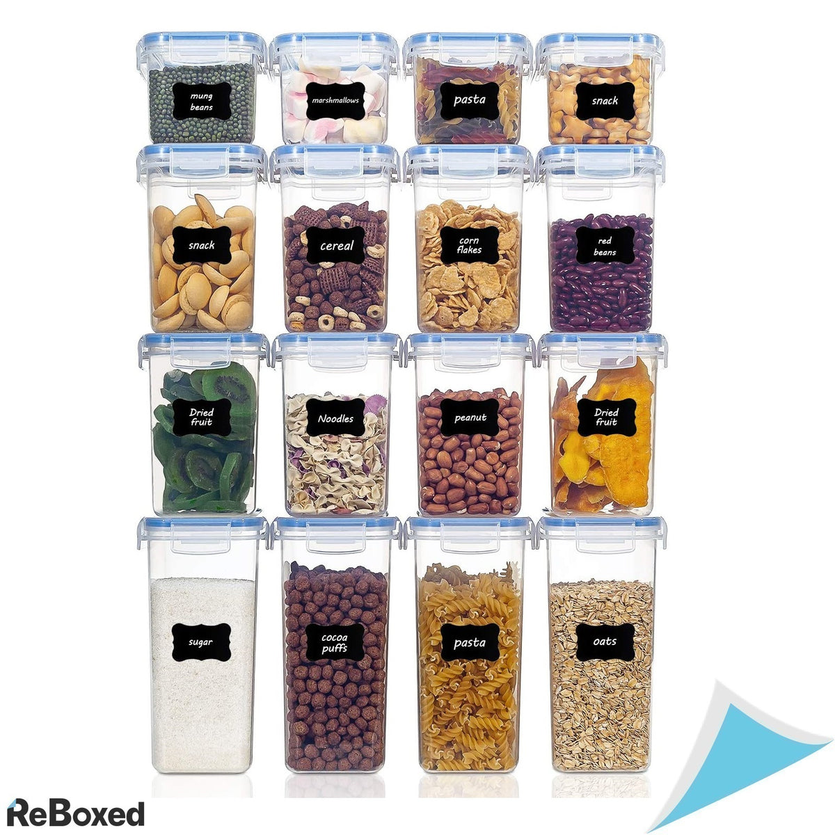 VtopMart Set 16 Recipiente Etanse fara BPA Alimente si Condimente