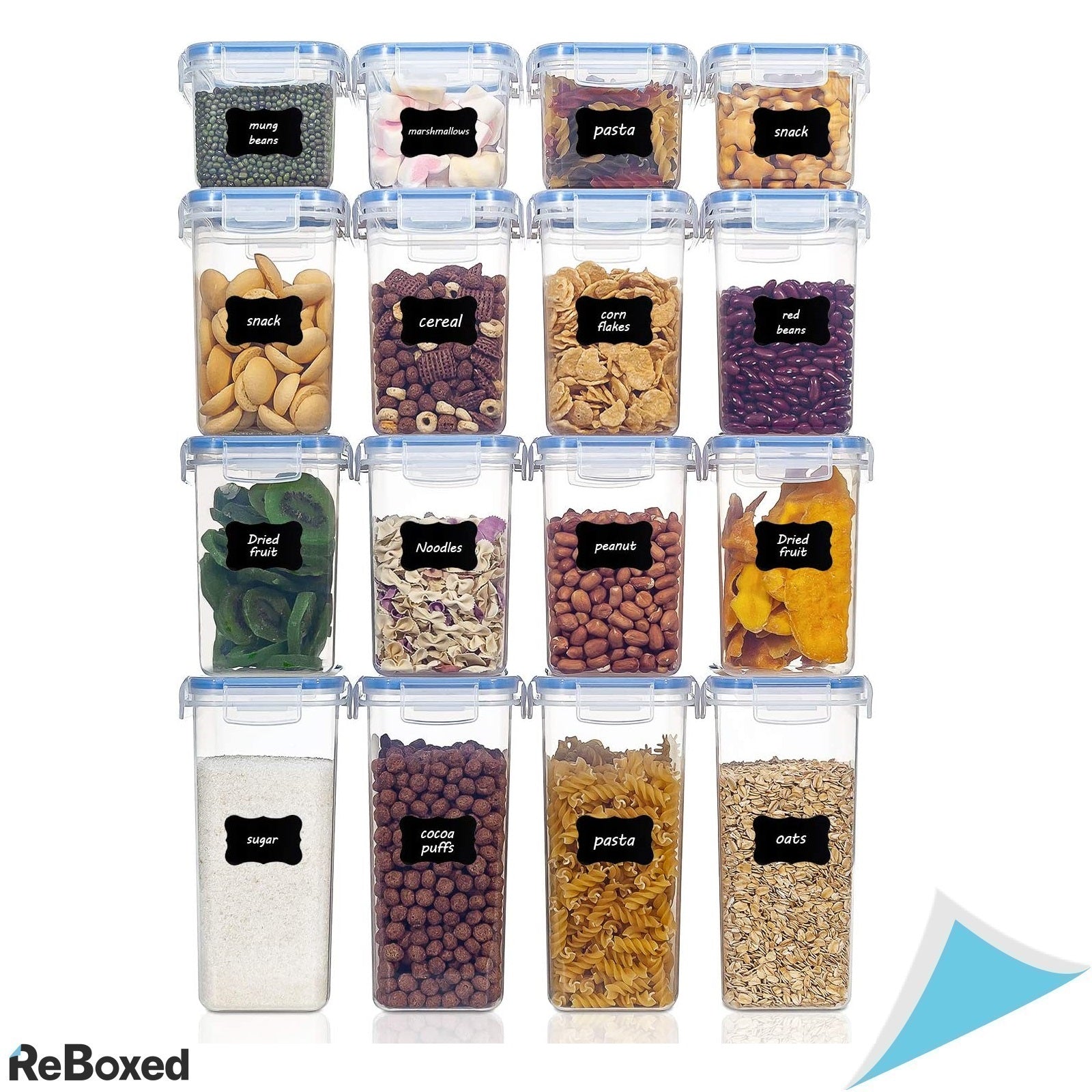 VtopMart Set 16 Recipiente Etanse fara BPA Alimente si Condimente