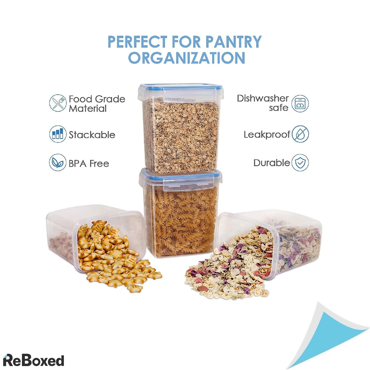 VtopMart Set 16 Recipiente Etanse fara BPA Alimente si Condimente