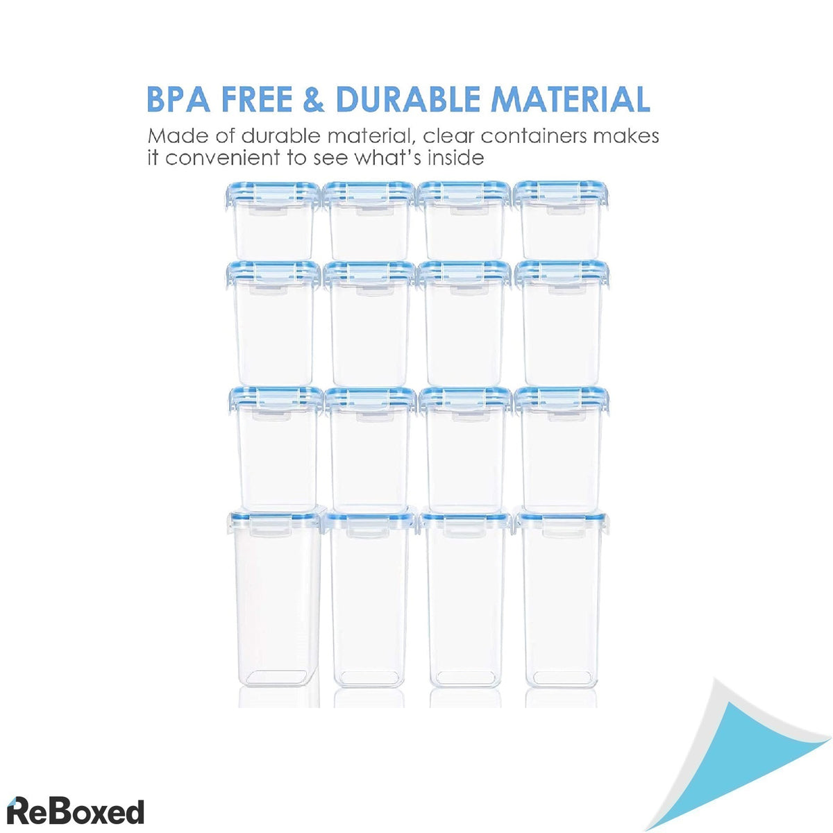 VtopMart Set 16 Recipiente Etanse fara BPA Alimente si Condimente