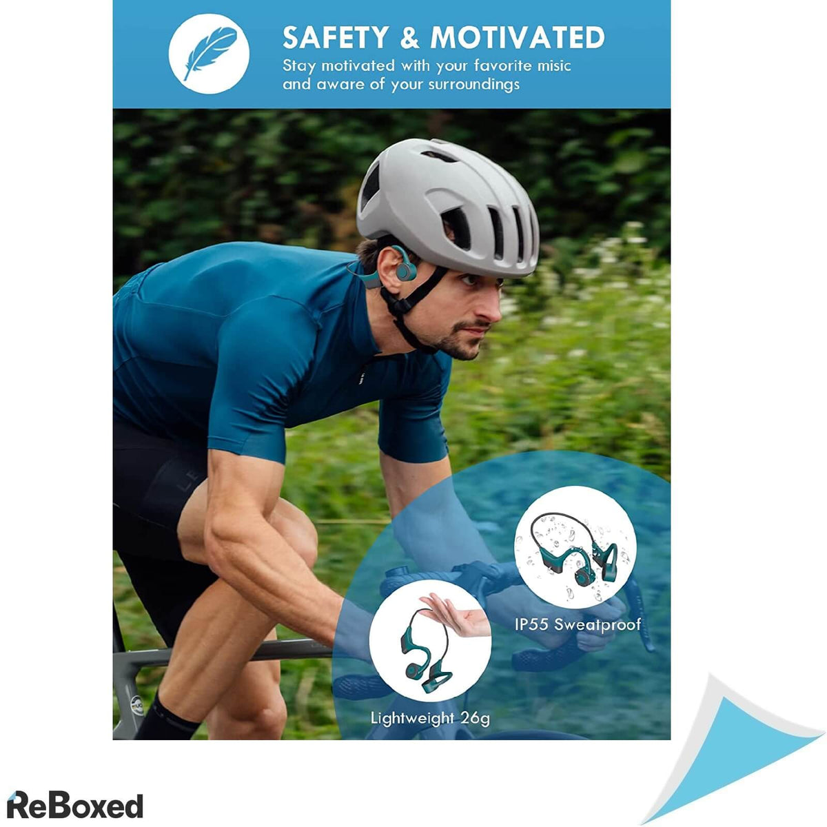 Wanfei Casti Conductie Osoasa cu Microfon Bluetooth 5.0 IP67