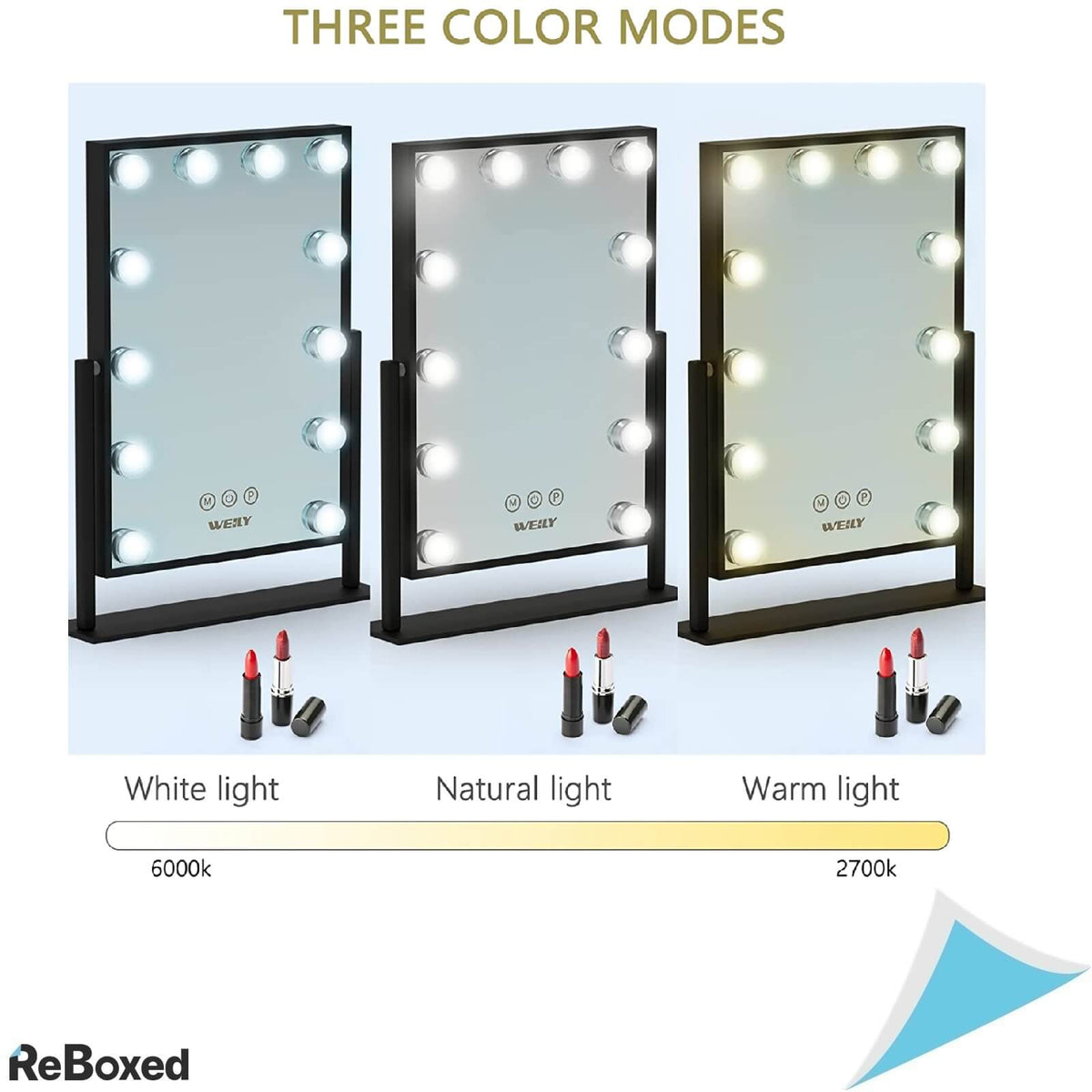 Weily Hollywood Oglinda Profesionala Machiaj Lumini LED