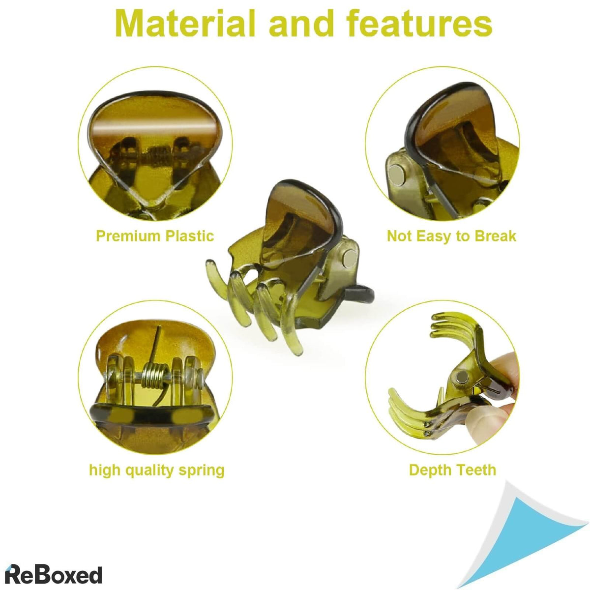 Agrafe pentru Par Mici tip Cleme Colorate Set de 100 bucati