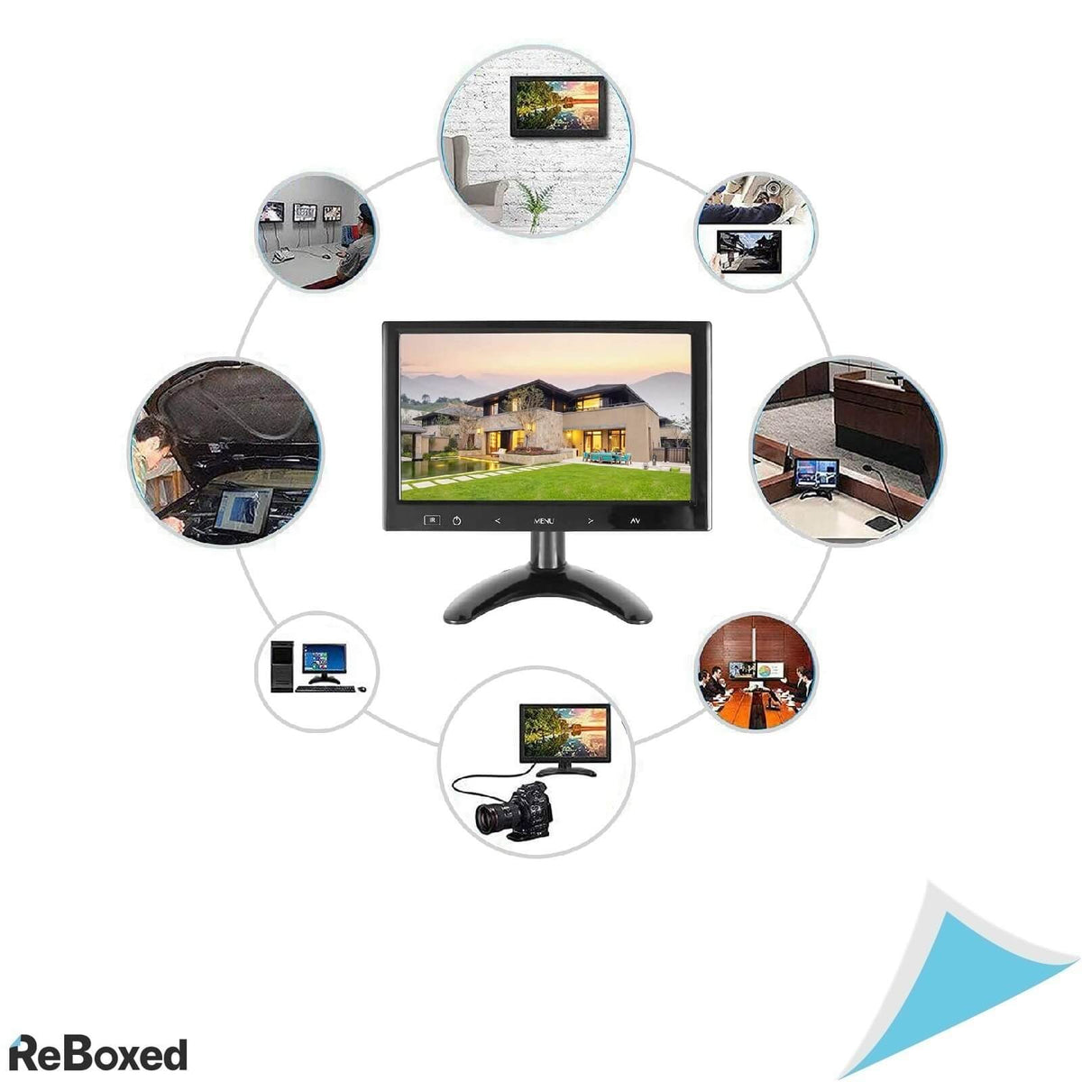 WHOLEV Monitor HDMI de 9 inch 1024x600 RaspberryPi HDMI