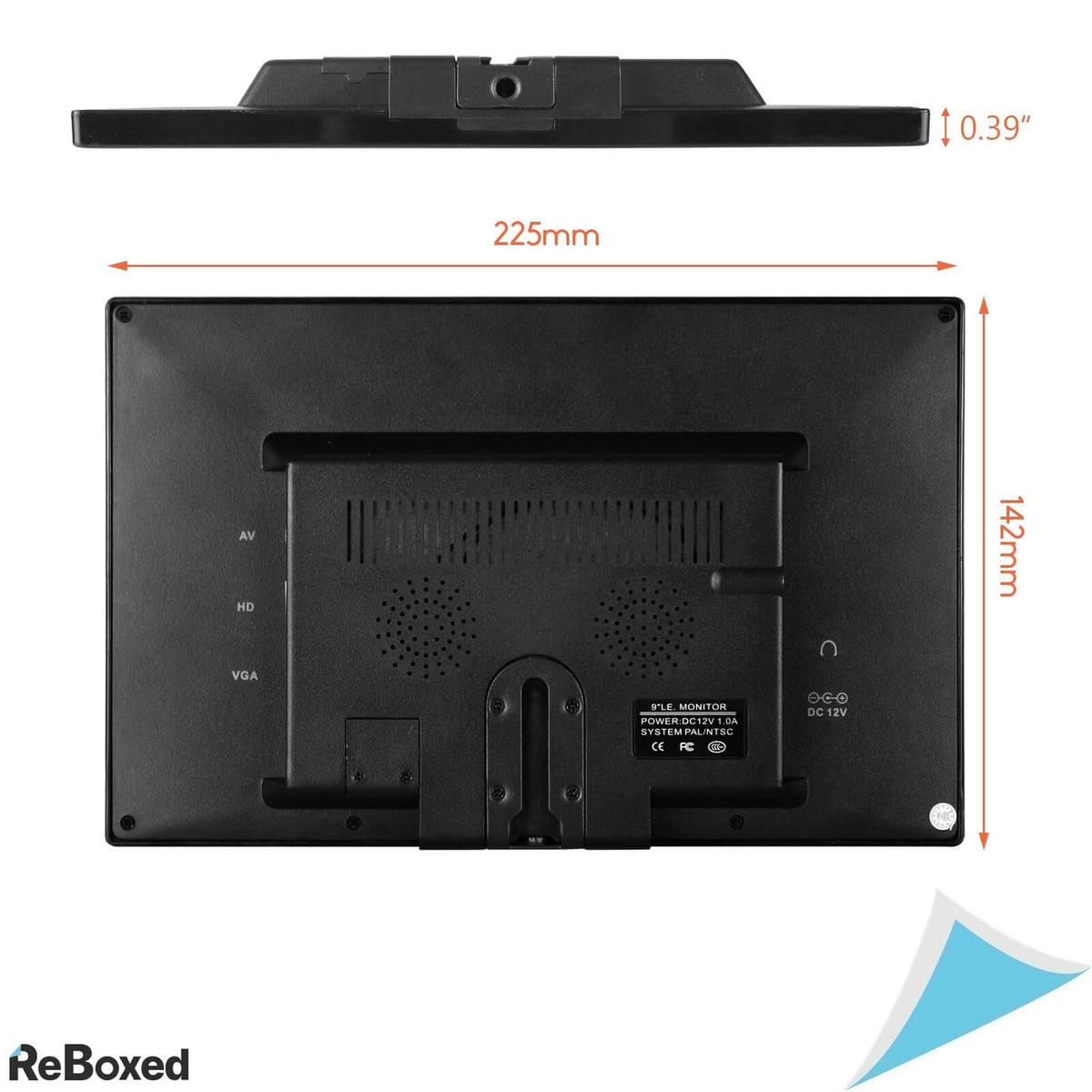 WHOLEV Monitor HDMI de 9 inch 1024x600 RaspberryPi HDMI