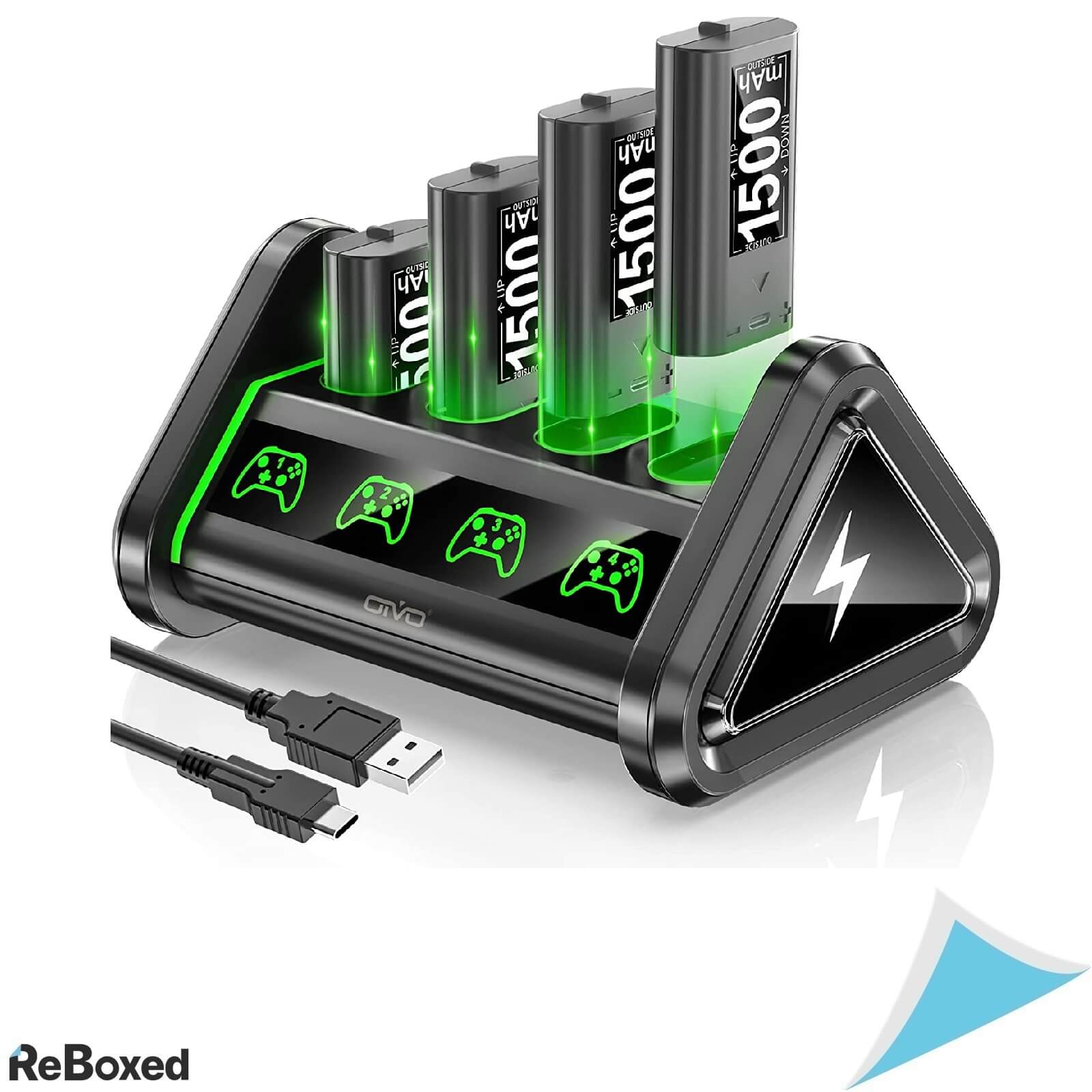 Ovio Baterii Reincarcabile Controller Xbox cu Statie de Incarcare