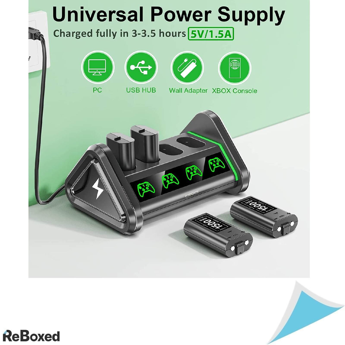 Ovio Baterii Reincarcabile Controller Xbox cu Statie de Incarcare