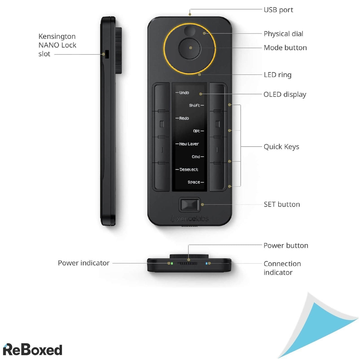 Xencelabs Telecomanda Tastatura Rapida 40 Functii Photoshop