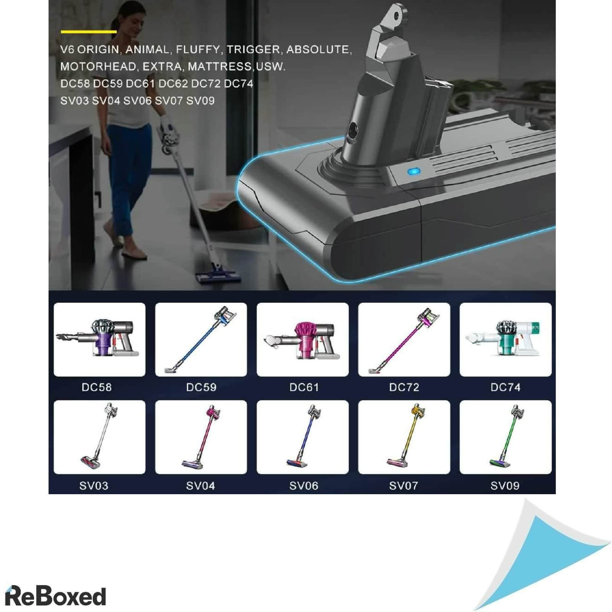 Yaber Baterie Acumulator OEM Dyson V6 3000mAh 21.6V Filtre Cadou
